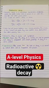 radioactive decay A-level physics Cambridge