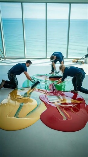 The Most Satisfying Epoxy Floor Pour You'll Ever See