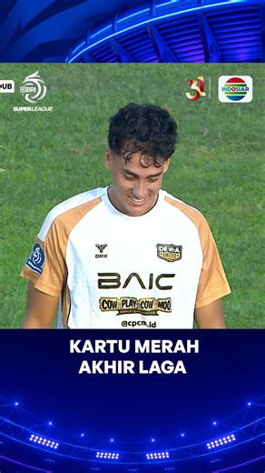 Rafael Struick harus terkena kartu merah di akhir laga. Sabar gaes sabar😔🙏🏻 #BRISuperLeague #IndosiarSports #IndosiarRumahSepakbolaIndonesia #MatchClip #DewaUnited