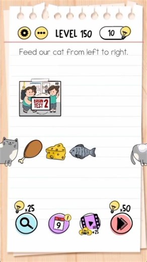 Brain Test Level 150 Walkthrough – Hard Challenge