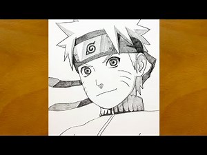 How to draw Naruto Uzumaki step by step || Naruto sketch tutorial || Easy anime drawing