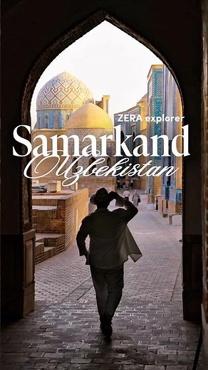 Walking Into the Jewel of Samarkand 💙✨🇺🇿