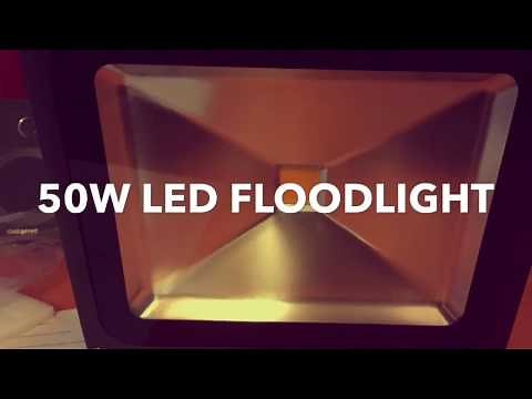 50W LED Floodlight with PIR Motion Security Sensor
