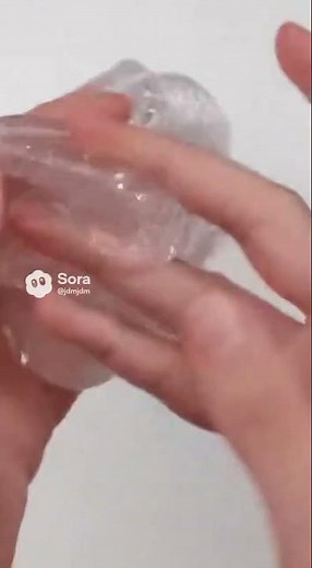 Crystal Slime Tearing ASMR | Relaxing 24s Macro Sounds