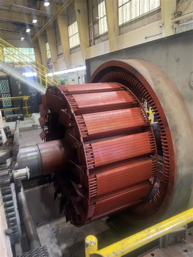 Generator stator and rotor inspection Wartsila Stork TM620👳🏾‍♂️🤟🏾#workneverstops #mechaniclife #dieselmechanic #Wartsila