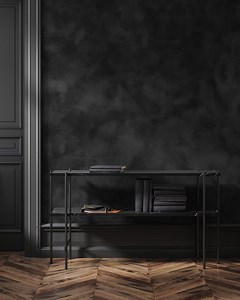 Black Limewash Texture Wall Mural, Removable Wallpaper | 038 - Etsy