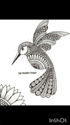 Zentangle Pattern/ Easy Zentangle tutorial/ #shorts #trendingshorts #zentangle #satisfying #art