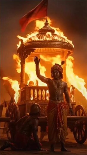 Shri Krishna 🙏Teach Arjun Battle of Mahabharat #shorts