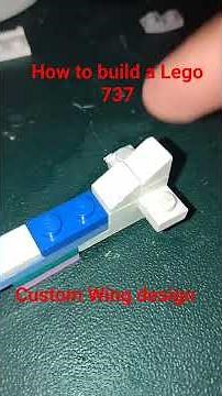 how to build Lego 737 custom Wing design
