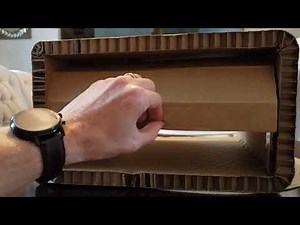 Cardboard Garage Door Opening and Closing