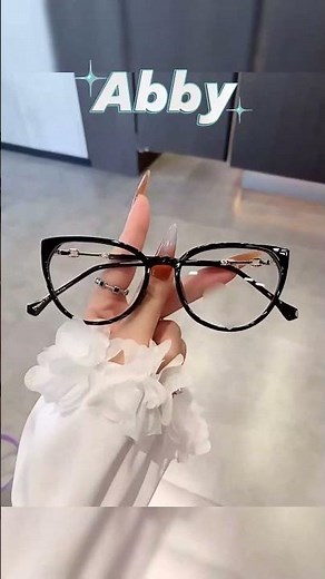 Fashion Cat-Eye prescription eyeglasses😻#glasses #eyeglasses #eyewear #colorchange #frameless #usa