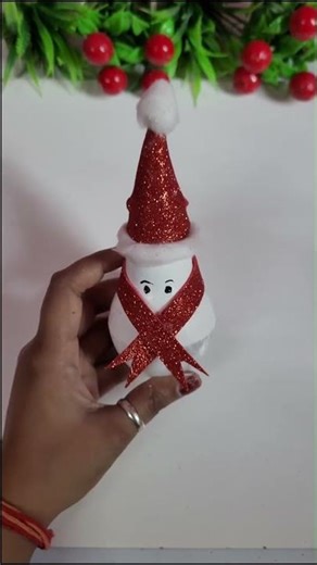 Merry Christmas ⛄🎅 ll Making a Christmas Art and Craft with bulb ⛄ #shorts #short