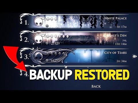 Hollow Knight - How To Find Save Game Files & Backup