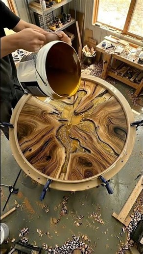 Incredible Wood & Resin Dining Table Transformation! 🪵