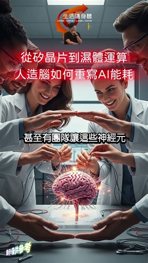從矽晶片到濕體運算：人造腦如何重寫AI能耗 #科技 #趨勢 #財金 #生物運算 #濕體運算 #人工智慧