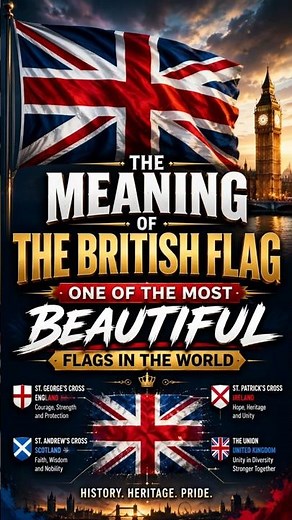 The meaning of the British flag, one of the most beautiful flags in the world