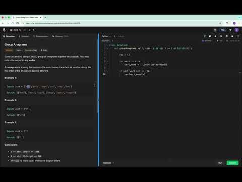Learning DSA in Public: Group Anagrams