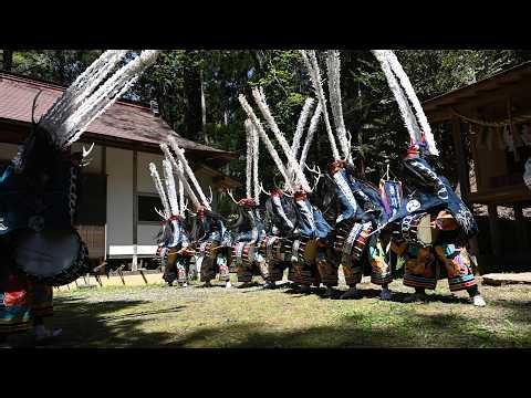 躍動感ある鹿踊！岩手県一関市 行山流舞川鹿子躍 菅原神社例祭 2026