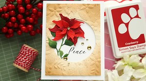 Laura Bassen is keeping it classy in this super fun Peeking Poinsettia festive card design and also poses the question: Do you pronunce this flower Poin-SET-TA or Poin-SET-TIA?😁 Learn more about this pretty card: https://tinyurl.com/ssjdfxk4 | SimonSaysStamp.com