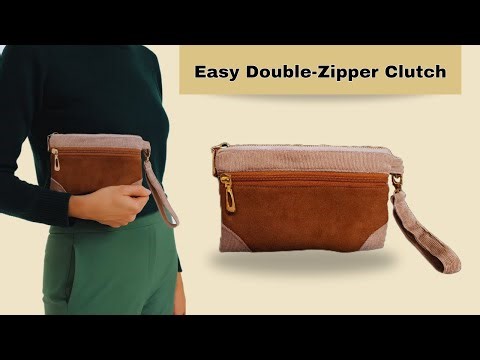 DIY Double-Zipper Clutch – Easy Step-by-Step Sewing Tutorial