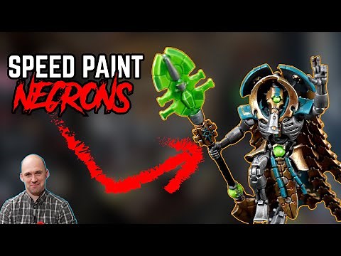 SPEED PAINT a Nihilakh Dynasty Necron KILL TEAM with Peachy
