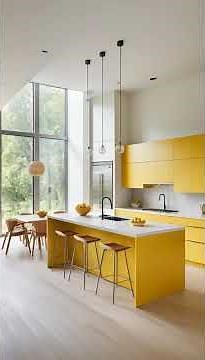 Vibrant Yellow Kitchen Design: Bold, Cheerful, and Inviting Ideas