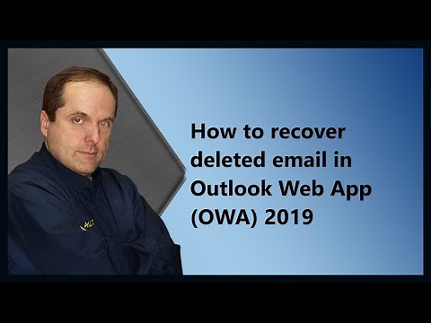 How to recover deleted email in Outlook Web App (OWA) 2019