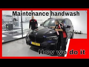 How we do a maintenance handwash in our luxury car wash bay