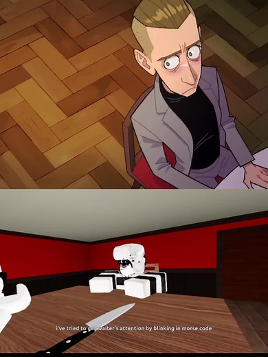 Blinking in Morse Code to Get Waiter's Attention | Red Flags Animation Meme