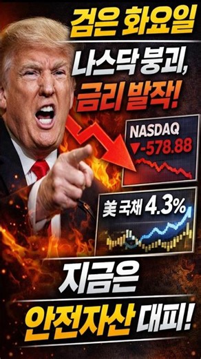 ​"나스닥 붕괴 시작됐나? 오늘 밤 '이 지표' 모르면 자산 다 녹습니다"