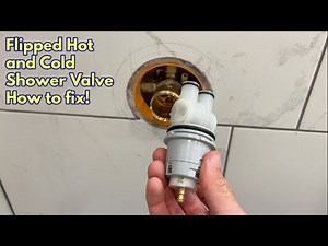 Flipped Hot and Cold Shower Valve - How to fix!