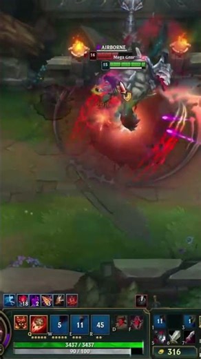 Clean Animation Cancel Vs Tryndamere!🧼#gnar #leagueoflegends #gnarclips #shorts