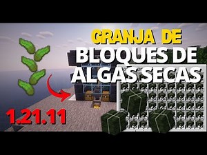 Cómo Hacer una Granja de Bloques de Algas FÁCIL y AUTOMÁTICA | Minecraft 1.21.11