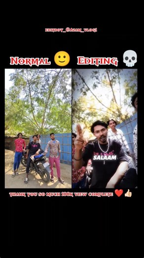 Azam_vlogs | Just hit a huge milestone! 🎉 So grateful for 100K views on my latest reel. It's awesome to see how much you all enjoy the "Normal vs.... | Instagram