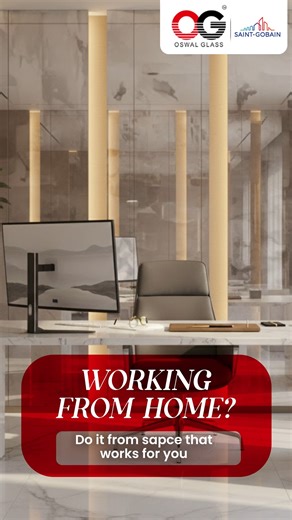 O S W A L G L A S S on Instagram: "Turn your work-from-home setup into a focused, light-filled workspace with glass partitions. Enjoy privacy without isolation, style without clutter, and productivity without compromise. Would you choose clear or tinted glass for your home office? 💻✨ Work From Home Design, Glass Partition Office, Home Office Glass, Modern Workspace, Glass Divider Ideas, Productive Home Office, Interior Glass Solutions, Smart Office Design, Minimal Home Office, Contemporary Inte