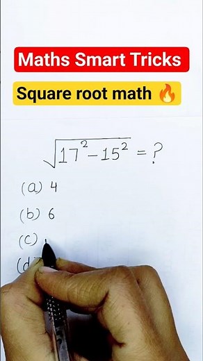 Square root math 🔥