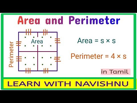 Area and Perimeter in Tamil / Maths Basic / Learn With Navishnu