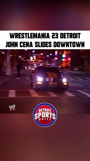 Detroit Sports Daily on Instagram: "In honor of John Cena’s retirement, we throw it back to #WrestleMania 23 in #Detroit — Cena pulled up to Ford Field in a special-edition 2007 Ford Mustang GT and BLASTED through a glass barrier, a full-on Motor City tribute, demanding to drive the stunt himself‼️😳🗣️"