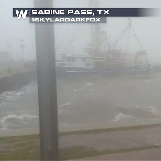 Edouard Kicks Up Wind and Waves in Texas