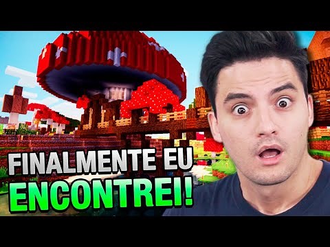 ENCONTREI A ILHA COGUMELO NO MINECRAFT #1-40 [+10]