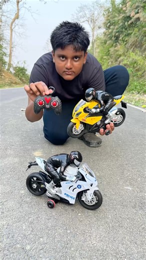 Remote control 1ta police bike unboxing and review 🔥