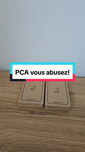 Ouverture des cartes PCA : Une note choquante!