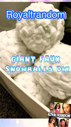 Vlogmas Day1| Giant Faux Snowball DIY #christmas #diy #snowball