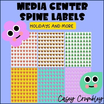 Media Center Spine Labels - Holidays and More