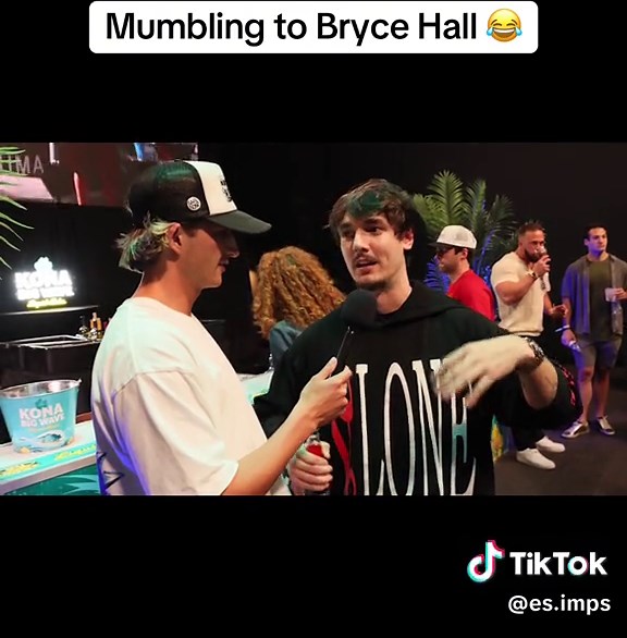 Hilarious Mumbling Interview with Bryce Hall! Watch Now