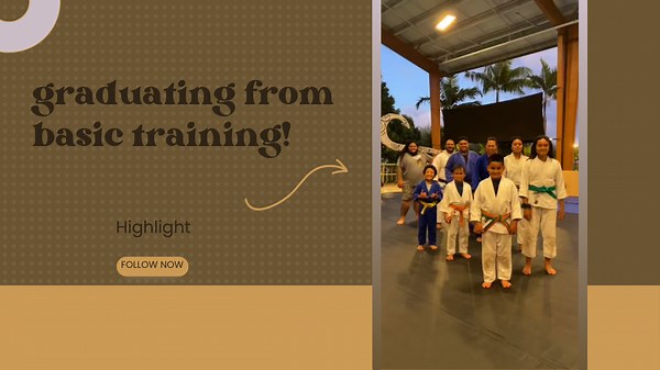 graduating from basic training!