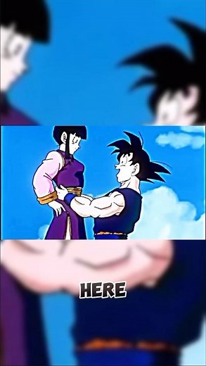 Goku’s Only Romantic Moment Ever? #dbz#goku#chichi