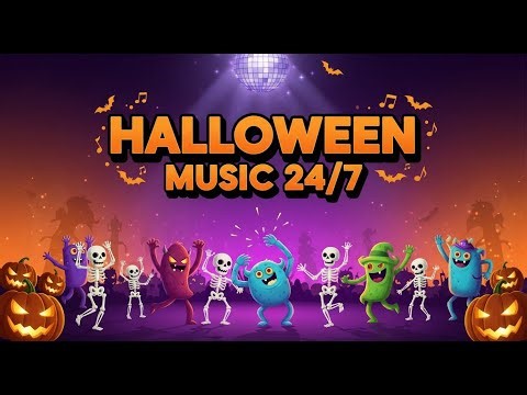 24/7 Halloween Music Stream 👻 Relaxing Spooky Ambience & Background Sounds 🎃 2025
