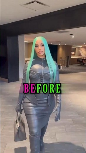 Cardi B Without Makeup vs Full Glam 💕🎥 #facts #celebrity #cardib