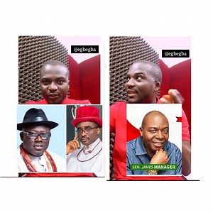 27K views · 369 reactions | Delta State Update: Sheriff Oborevwori Vs David Edevbie: Sen James Manager don yan sey PDP for Delta State dey gradually dey dié. Di senator still yan sey him no carry anybody go court for di governorship race, and him no dey happy for wetin dey go on for him party. | Egbegba | Facebook